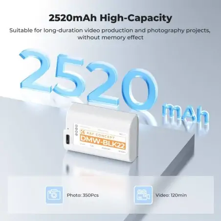 KampF Concept DMWBLK22 2520mAh με Γρήγορη Φόρτιση TypeC Συμβατό με Panasonic KF280104