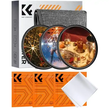 KampF Concept 62mm Star Filters 3pcs Set 468 Points SKU2131V1