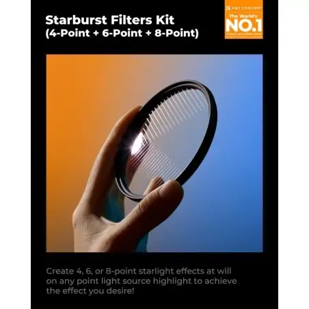 KampF Concept 62mm Star Filters 3pcs Set 468 Points SKU2131V1