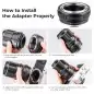 KampF Concept M42 Lens to Fujifilm FX Camera Mount Adapter Manual Focus KF06058 KampF Concept M42 Lens to Fujifilm FX Camera Mount Adapter Manual Focus KF06058
