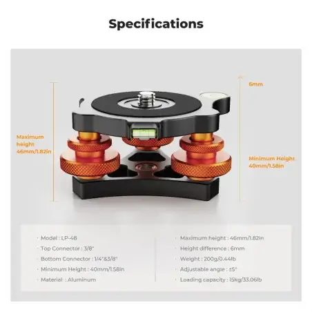 KampF Concept KF31104 Tripod Leveling Base