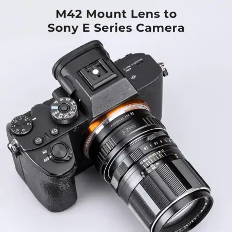 KampF Concept M42 Lens to Sony E Camera Mount Adapter Manual Focus KF06067