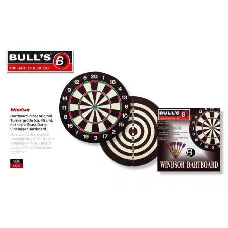 BULL'S DART TARGET Windsor Paper Dartboard