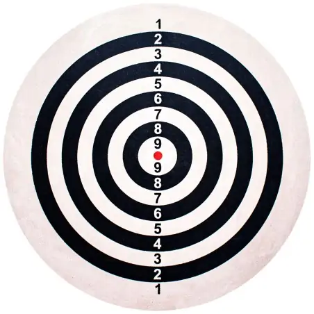 BULL'S DART TARGET Bristol Flocked Paper Dart Board