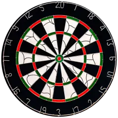 BULL'S DART TARGET Bristol Flocked Paper Dart Board