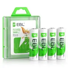 EBL AA NiMH Επαναφορτιζόμενες Μπαταρίες 2800mAh 12V 4τμχ