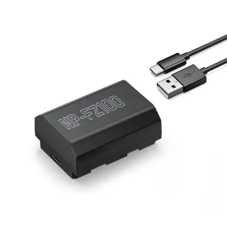Powerextra NPFZ100 2500mAh Battery With TypeC Fast Charging Compatible with Sony