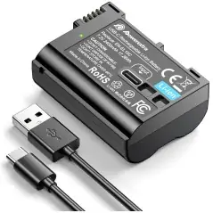 Powerextra ENEL15C 2400mAh Battery With TypeC Fast Charging Compatible with Nikon