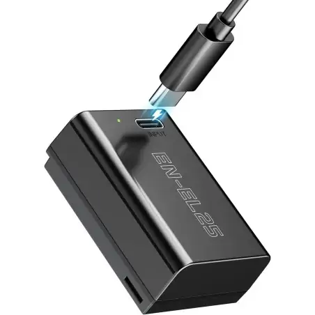 Powerextra ENEL25 1600mAh Battery With TypeC Fast Charging Compatible with Nikon