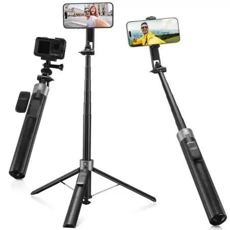 KampF Concept MS52 Magnetic Selfie Stick Τρίποδο με Τηλεχειριστήριο KF150015 