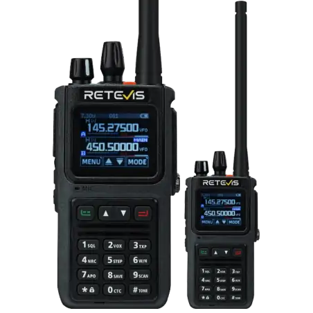 Retevis C1 Waterproof Noise Reduction 5W Dual Band Two Way Radio