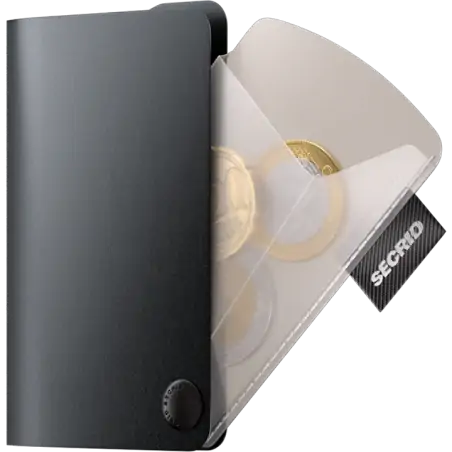 Secrid Coinpocket Transparent Black
