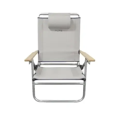 HUPA Chair SUNSET Recliner & Pillow - Light Grey