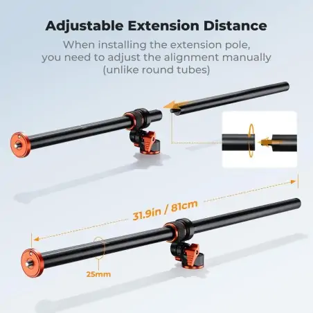 KampF Concept Large Version Rotatable MultiAngle Center Column for Camera Tripod KF31254