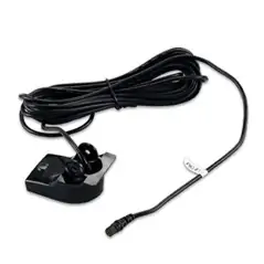 Garmin Transom Mount Transducer with Depth & Temperature, 4-pin (Dual Beam) for echo series/Striker