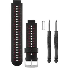 Garmin Forerunner 230/235/630 Black-Marsala Red Replacement Bands