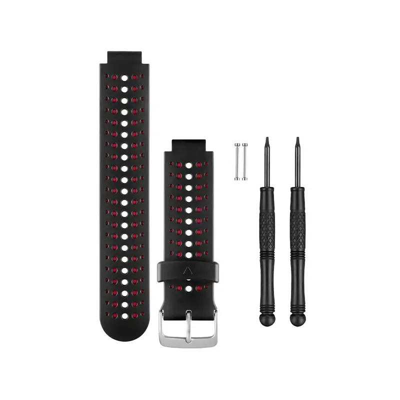 Garmin Forerunner 230/235/630 Black-Marsala Red Replacement Bands Garmin Forerunner 230/235/630 Black-Marsala Red Replacement Bands