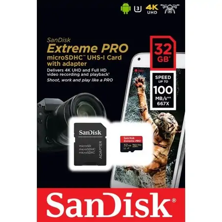 SanDisk Extreme PRO microSDXC 32GB U3 V30