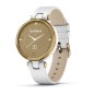 Garmin Lily™ Classic Light Gold & White Leather Band - 18 interest free installments