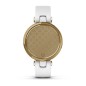 Garmin Lily™ Classic Light Gold & White Leather Band - 18 interest free installments