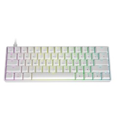 HK Gaming - GK61 US Layout - ( White, Gateron Brown)