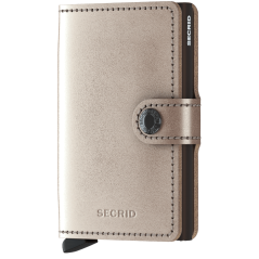 Secrid Miniwallet Metallic Champagne-Brown