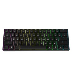 HK Gaming - GK61 US Layout - ( Black , Gateron Optical Brown )