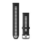 Garmin Watch Band Black/Powder Gray 22 For Forerunner 265