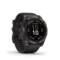 Garmin Fenix 7X Pro Sapphire Solar Carbon Grey DLC Titanium with Black Band - 12 άτοκες δόσεις