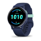 Garmin Vivoactive 5 Metallic Navy Aluminum Bezel with Navy Case and Silicone Band - 12 interest free