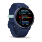 Garmin Vivoactive 5 Metallic Navy Aluminum Bezel with Navy Case and Silicone Band - 12 άτοκες δόσεις