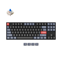 Keychron K8 Pro QMK/VIA Wireless Mechanical Keyboard Black Gateron G Pro Blue Switches