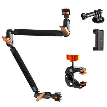 KampF Concept MS63 Windshield Mount Clamp for Motorcycle Action Cameras 31201