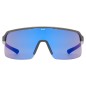 UVEX dyrt smoke matt / mirror blue