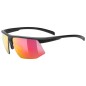 UVEX aerios black matt / mirror red